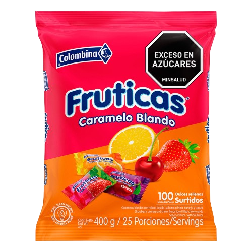 Fruticas Caramelo Blando x 100 unds
